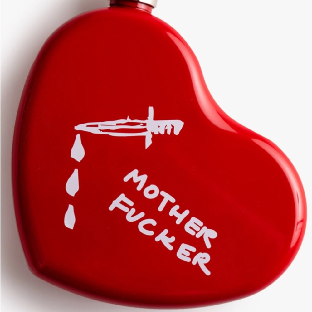 MOTHER Red Heart Flask